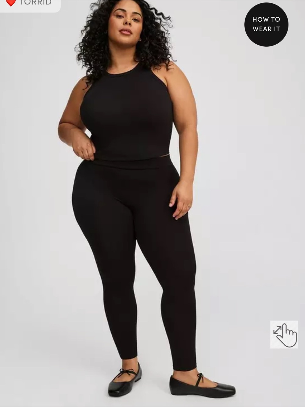 Torrid High-Waist Black Full Length Leggings